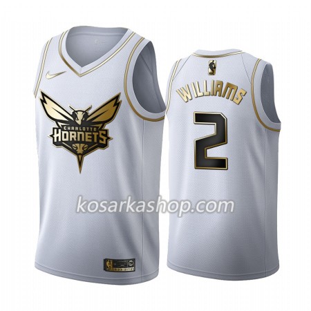 Dres Charlotte Hornets Marvin Williams 2 Nike 2019-20 Bijela Golden Edition Swingman